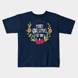 Christmas White Text Kids T-Shirt